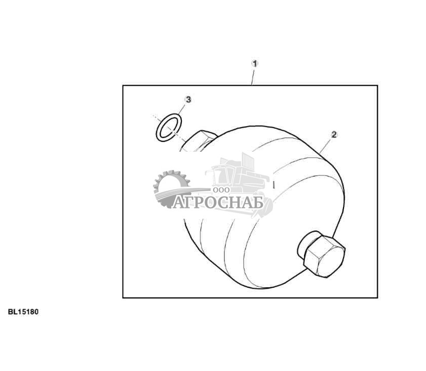 Оборудование, гидроаккумулятор, использование при низких температурах, 1,4 L, внутренняя резьба, TLS™ 